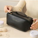 Kit 2 Bolsa Necessaire Feminino Cosmético De Couro PU De Grande Capacidade Em Alto Qualidade