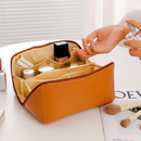 Kit 2 Bolsa Necessaire Feminino Cosmético De Couro PU De Grande Capacidade Em Alto Qualidade