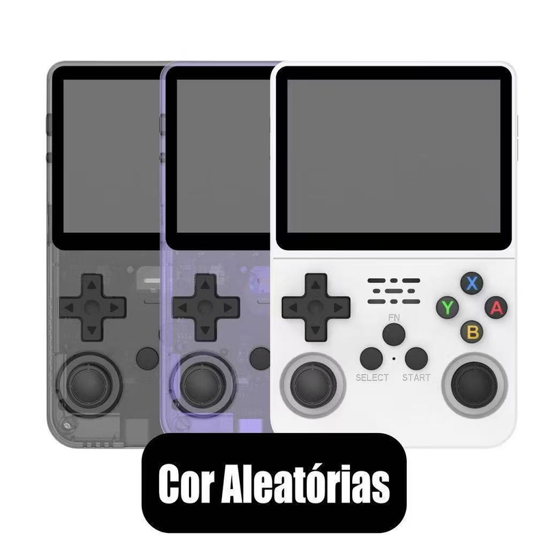 Console Portátil R36S com 20.000 Jogos Tela IPS 3.5" 64GB Emulador Retro Games Presente premium！