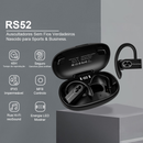 H'maston RS-52 Bluetooth 5.3 Fone De Ouvido Sem Fio Esportivo De Longa Espera Com Luz Led Para