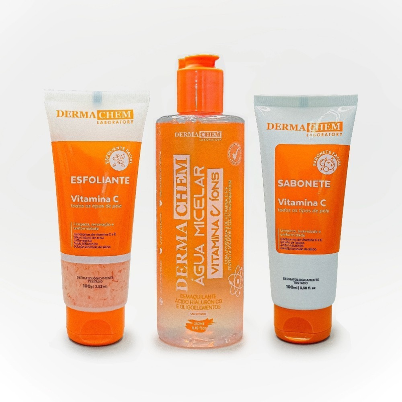 Kit Skin Care Vitamina C Conjunto de 3 itens Dermachem