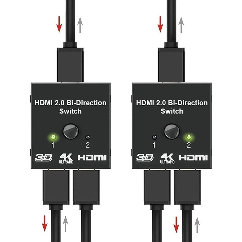 Chaveador Compativel Hdmi 2x1 E 1x2 Bi-Direcional 4k