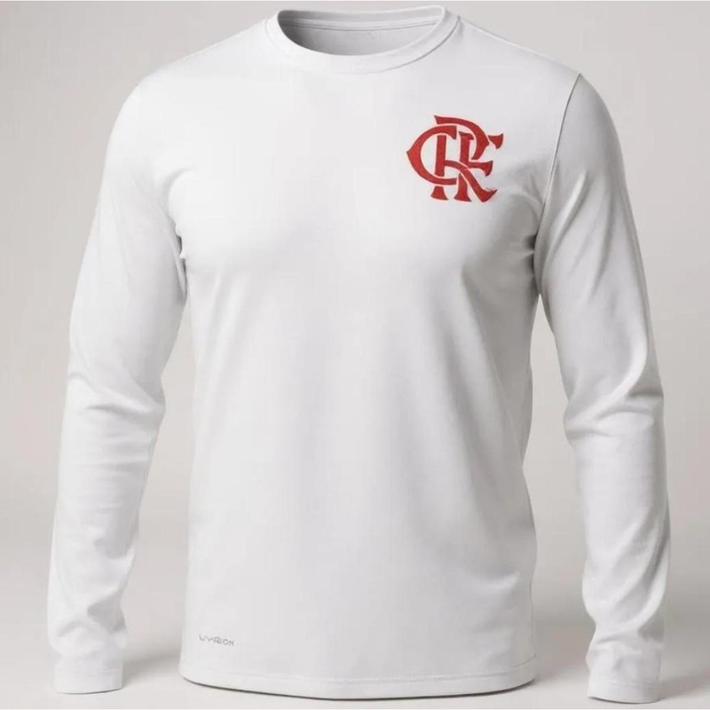 Camisa Flamengo Protection UV Masculina - Branco