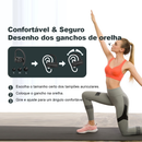 H'maston RS-52 Bluetooth 5.3 Fone De Ouvido Sem Fio Esportivo De Longa Espera Com Luz Led Para