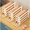 Porta Ovos 4 Andares Rolante em Plástico para Geladeira Organizador 20 a 30 Ovos