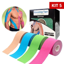Fita Knesio Tape Bandagem adesiva funcional alivia a dor lesão atleta Tape Fisioterapia Rolo Adesivo 5mx5cm