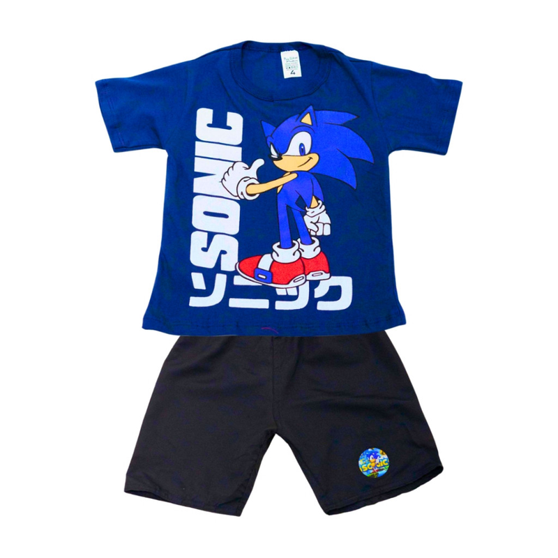 Kit Infantil Sortido 12 Peças De Roupas Menino Verão - 6 Camisetas + 6 Bermudas