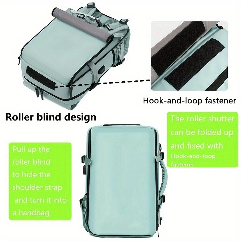 Mochila Viral Grande Multifuncional Viagem Bolsa Mala Bordo mochila NYLON IMPERMEAVRL COM USB 30L