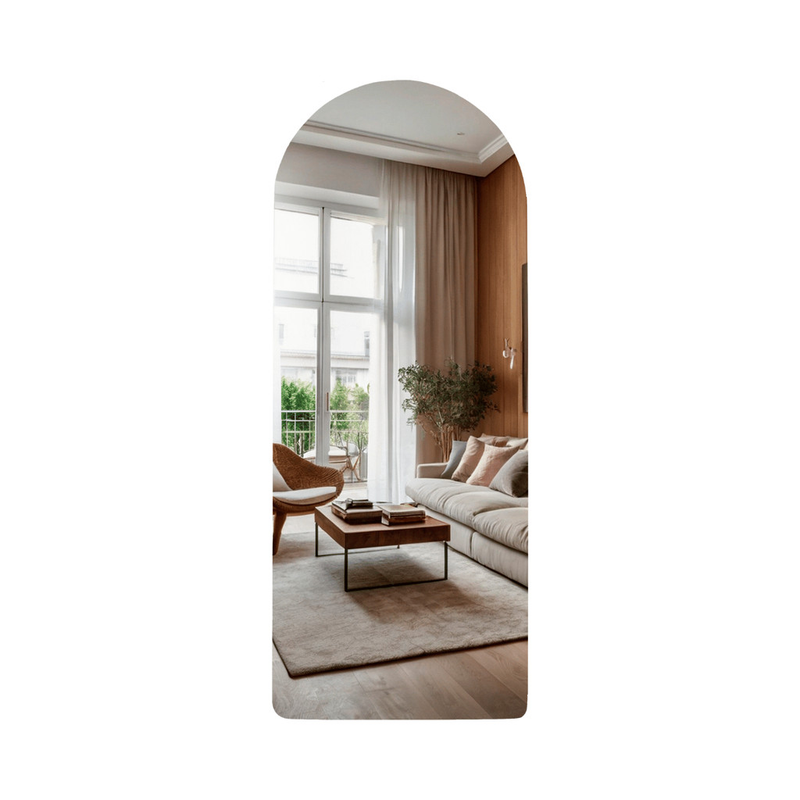 Espelho Grande Moderno Lapidado Decorativo 90x40cm Luxo