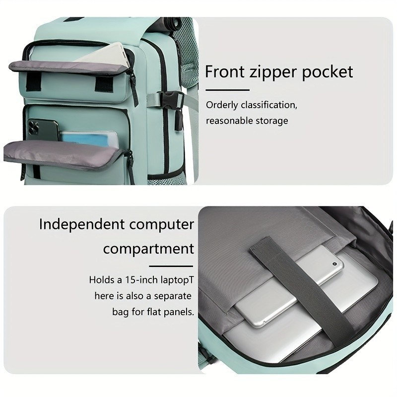 Mochila Viral Grande Multifuncional Viagem Bolsa Mala Bordo mochila NYLON IMPERMEAVRL COM USB 30L