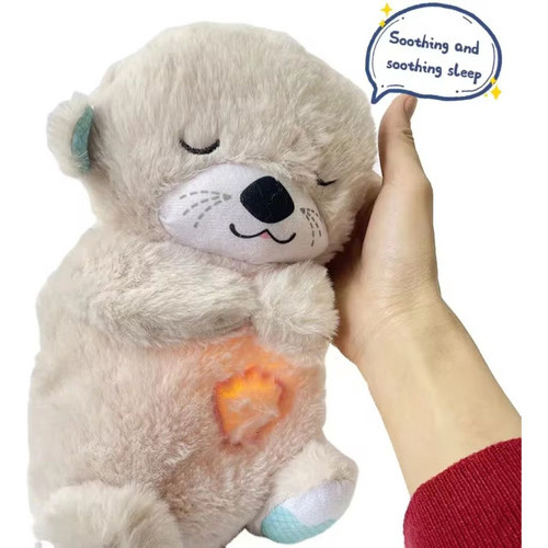 Ursinho De Pelúcia Que Respira Alivio De Ansiedade Com Som E Luz