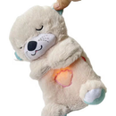 Ursinho De Pelúcia Que Respira Alivio De Ansiedade Com Som E Luz