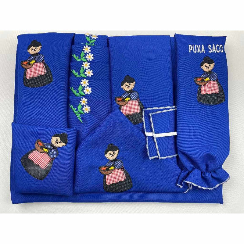 Kit Jogo de Cozinha 13 Peças Completo Com Cortina e Toalha de Mesa