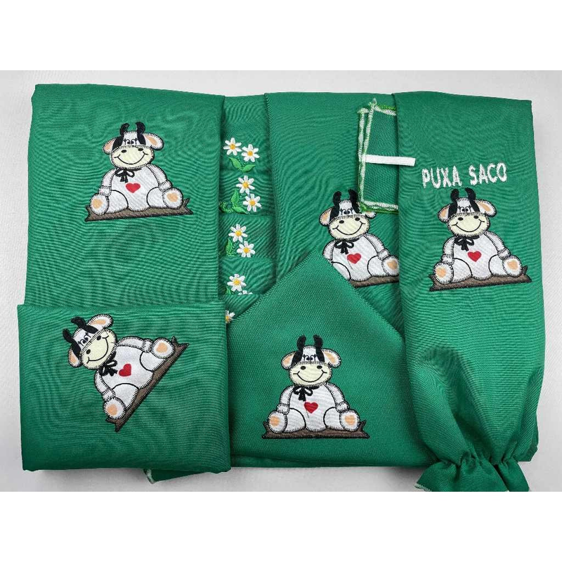 Kit Jogo de Cozinha 13 Peças Completo Com Cortina e Toalha de Mesa