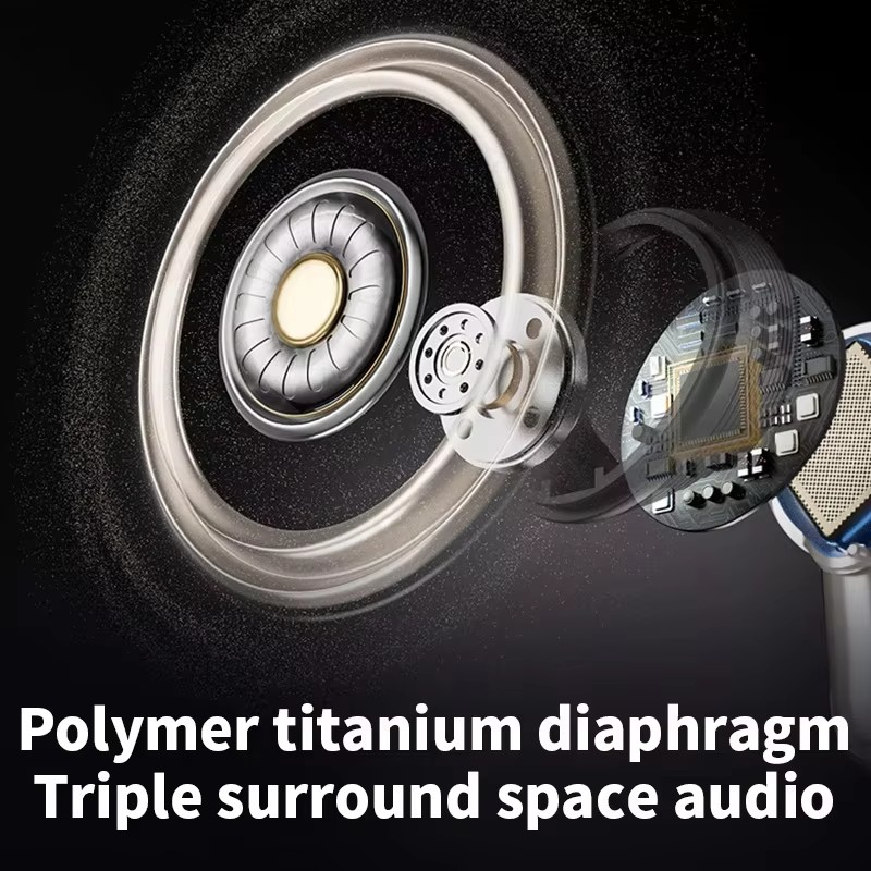 ANC Sem Fio Bluetooth 5.3 Fone De Ouvido Com Display Inteligente Hi-Fi Som À Prova Dwaterproof Água EQ Modo Transparente